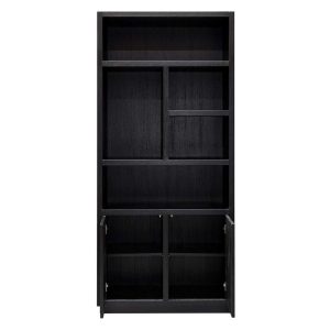 6515 BLACK - Display cabinet Oakura 2-doors (Black)