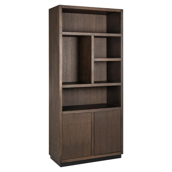 6515 BROWN - Display cabinet Oakura 2-doors (Brown)