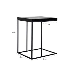 6519 BLACK - Sofa table Oakura (Black)