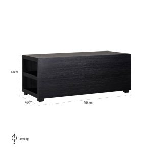 6524 BLACK - Sofa element Oakura (Black)