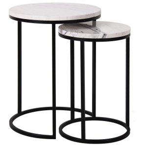 7050 - End table Lexington set of 2 (White)