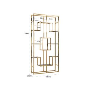 7235 - Display cabinet Magnus (Gold)