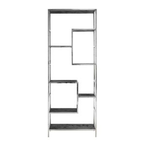 7409 - Display cabinet Blackbone silver (Black rustic)