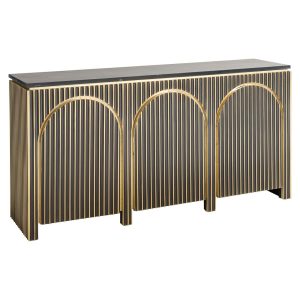 7569 - Sideboard Les Arcs 3-doors (Brushed Gold)