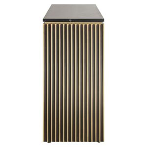 7569 - Sideboard Les Arcs 3-doors (Brushed Gold)