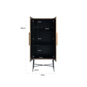 7570 - Cabinet Ironville 2-doors (Gold)