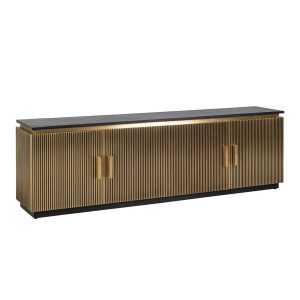 7577 - TV cabinet Ironville 4-doors (Gold)