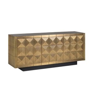 7585 - Sideboard Collada 3-doors (Brushed Gold)