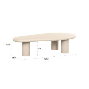 7697 - Coffee table Clayton (Beige)