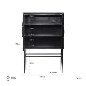 7855 - Cabinet Mendoza 2-doors