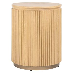 7862 - End table Belfort 50Ø (Natural oak)