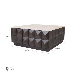 7872 - Coffee table Claremont (Brown)