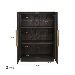 7874 - Cabinet Claremont 2-doors (Brown)