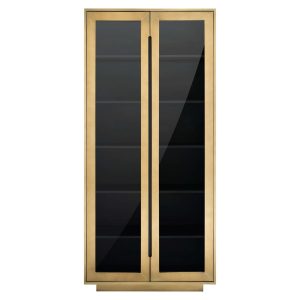 7891 - Cabinet Finsbury 2-doors (Black/gold)