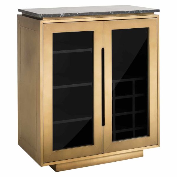 7892 - Sideboard Finsbury 2-doors (Black/gold)