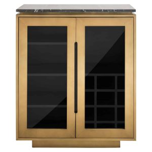 7892 - Sideboard Finsbury 2-doors (Black/gold)