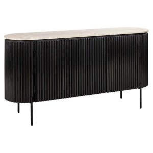 7913 - Sideboard Hampton 3-doors (Black)