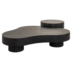 7953 - Coffee table Bogor set of 2 dark coffee (Dark coffee)