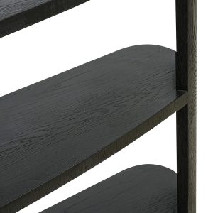 7980 - Display cabinet Navarino 3-shelves (Dark coffee)