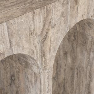 8682 - Console La Rague natural grey travertine (Grijs)