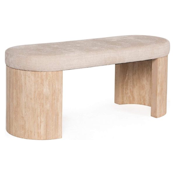 8684 - Bench Gallice natural beige travertine (Beige)