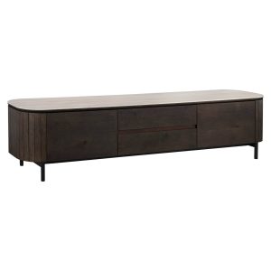 8711 - TV cabinet Ritz 2-doors 1-drawer (Brown)