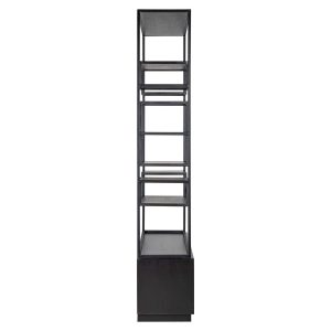 8812 BLACK - Display cabinet Bonvoy black 2-drawers (Black)