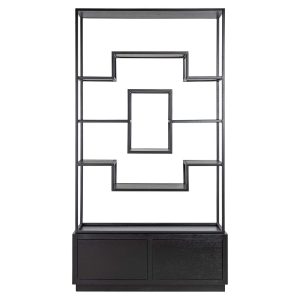 8812 BLACK - Display cabinet Bonvoy black 2-drawers (Black)