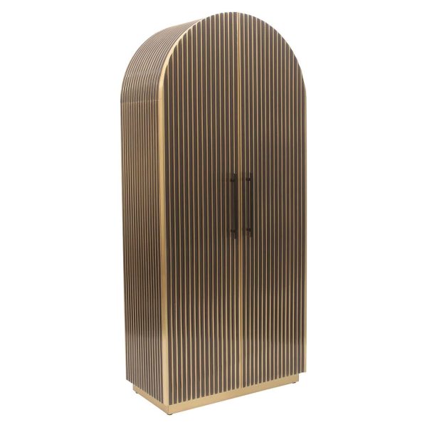 8870 - Cabinet Les Arcs 2-doors (Brushed Gold)