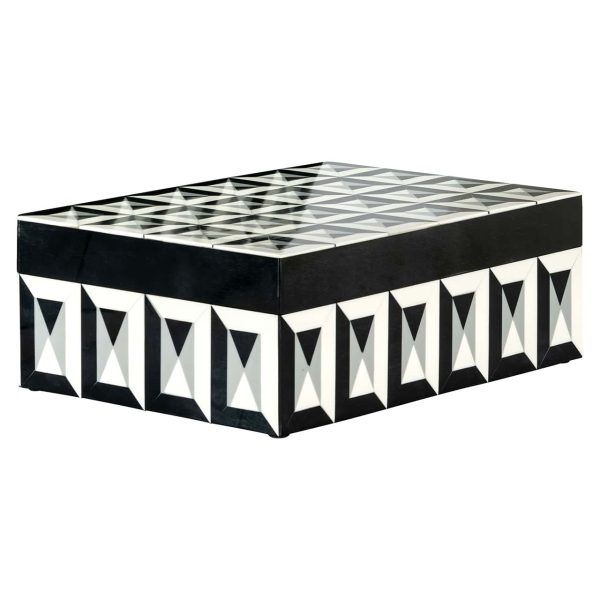 -JB-0064 - Storage Box Licia Big (Black/white)