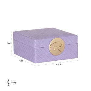 -JB-0078 - Jewellery box Joelle small (Purple)