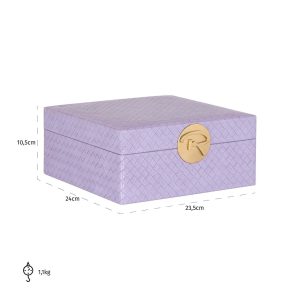 -JB-0079 - Jewellery box Joelle big (Purple)