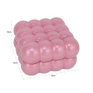 -JB-0092 - Storage box Cece pink small (Pink)