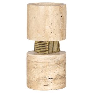 -KA-0280 - Candle holder Boaz small (Beige)