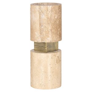 -KA-0281 - Candle holder Boaz big (Beige)