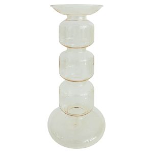 -KA-0302 - Candle holder Rabia small (Amber)