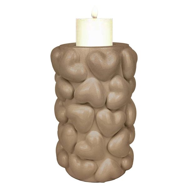 -KA-0319 - Candle holder Anne hearts small (Gold)