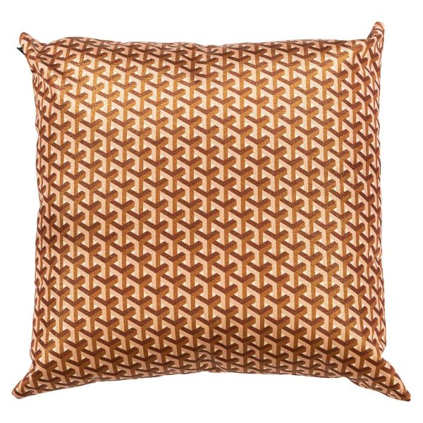 -KU-0102 - Cushion Phyllisia 50x50 (Geo Shape 3575 Brique Donna BT24004)