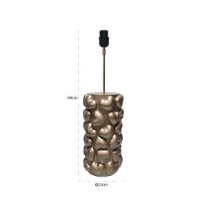 -LB-0183 - Table lamp Nancy hearts (Gold)