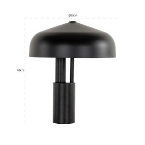 -LB-0184 - Table lamp Linzy black (Black)