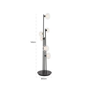 -LB-0186 - Floor lamp Luva black (Black)