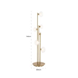 -LB-0187 - Floor lamp Luva brass (Brushed Gold)