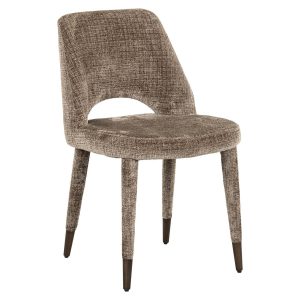 S4486 FR STONE CHENILLE - Chair Cecilia stone chenille fire retardant (Niagara 104 Stone Chenille)