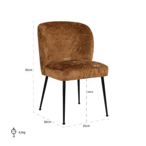 S4507 COGNAC FUSION - Chair Fallon cognac fusion (Fusion cognac 28)