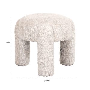 S4743 LOVELY CREAM - Pouffe Holly lovely cream (Be Lovely 11 Cream)