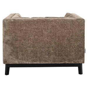 S5140 FR STONE CHENILLE - Lounge chair Beaudy stone chenille fire retardant (Niagara 104 Stone Chenille)