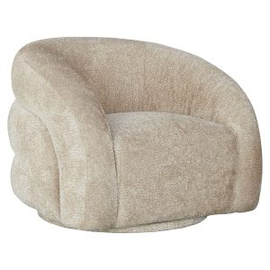 S5145 LOVELY BEIGE - Swivel lounge chair Arcus lovely beige (Be Lovely 170 Beige)