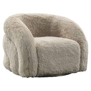 S5145 SAND YAKETY - Swivel lounge chair Arcus sand yakety (Yakety Yak Sand)