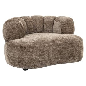 S5159 FR STONE CHENILLE - Lounge love chair Penelope stone fire retardant (Niagara 104 Stone Chenille)