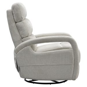 S5166 BEIGE CHENILLE - Swivel relax chair Denvi beige chenille (Niagara 902 beige)